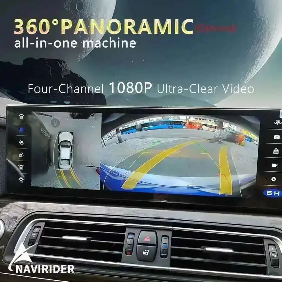 12.3 بوصة 2400*960 سيارة فيديو لسيارات Bmw 5 Series 7 Series F10 F18 F11 F07 GT F01 F02 لاعب عرض أندرويد GPS شاشة الوسائط المتعددة #6