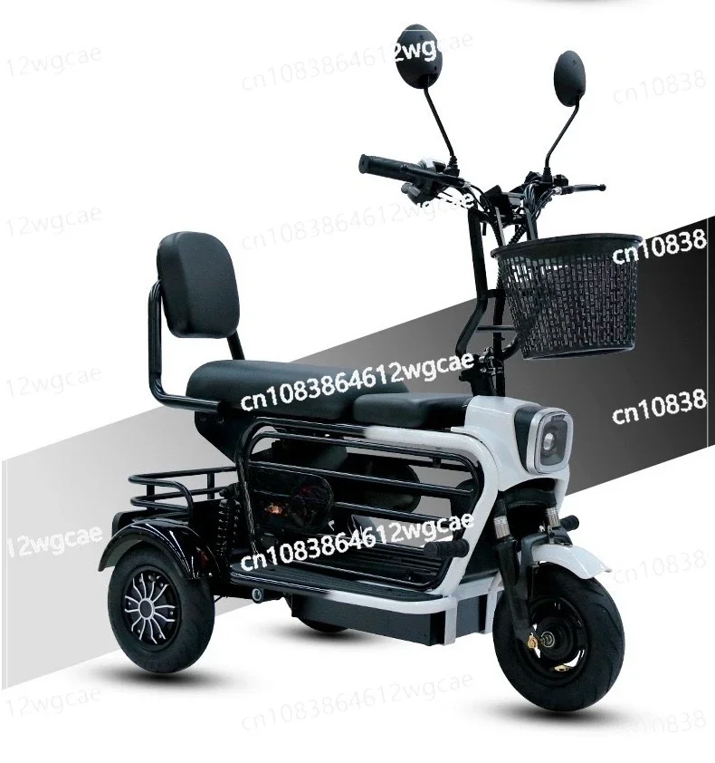 Chinese Long Range Removable Battery 10 Inch Wheels Fat Tire Mini  Tricycle Bike 350w Electric Scooter Car