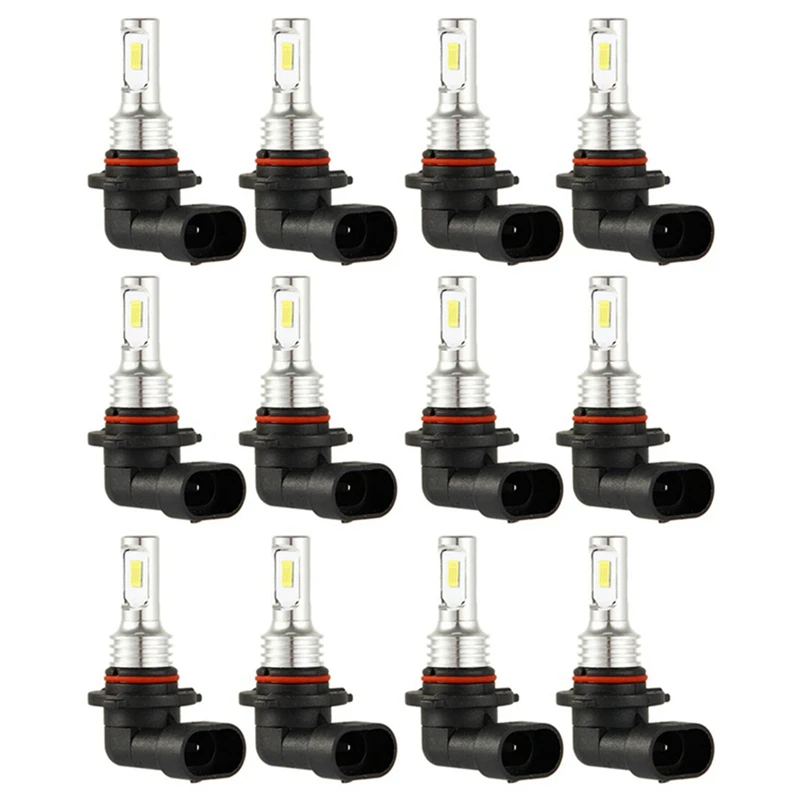 12X 9005 HB3 LED Headlight Bulbs Kit High-Beam 35W 4000LM 6000K White High Power