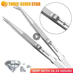 Precision Industrial Tweezers Anti-static Magnetic Stainless Steel Tweezers Set For Electronics Soldering Maintenance Hand Tools