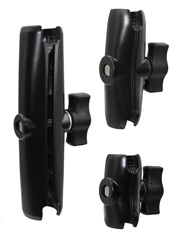 AliExpress NONE Double Socket Arm Phone Mount Aluminum Alloy Frame for 25mm 1" Ball Head Clamp Bicycle Motorcycle Holder Action Camera Extension