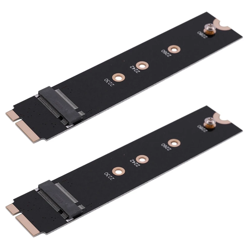 2X Adapter Card To 64G 128G 256G 512G M.2 Ngff Ssd For 2012  Air A1466 A1465