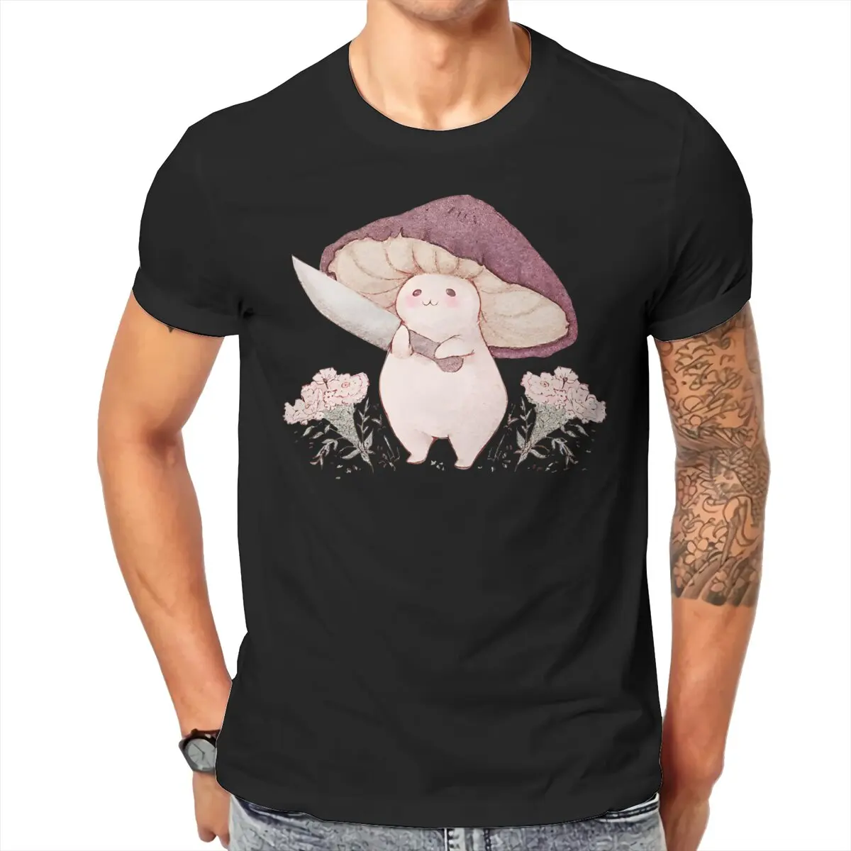 

Let Me See What You Have Little Mushroom Mushroom Forest T Shirt Grunge O-Neck COTTON Clothes