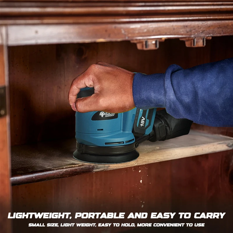 Makita – ponceuse orbitale à disque électrique sans balais, 125mm, sans fil, pour le travail du bois, mastic de ponçage, outil de polissage pour batterie 18V