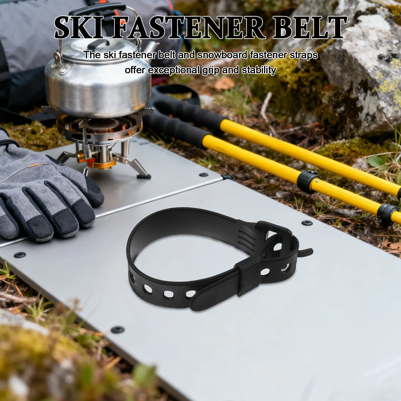 

Комплект из 4 регулируемых ремней для крепления сноуборда, ремни-пряжки для сапог, быстрозатягивающиеся лыжные ремни, морозостойкие, для переноски
