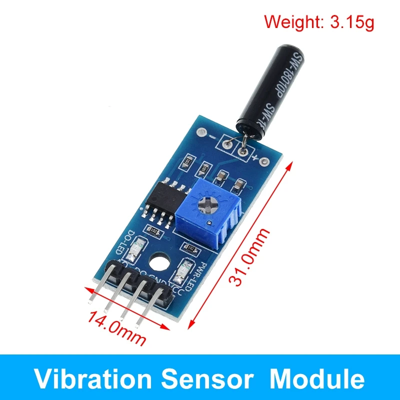 Sw-420 Modulo Sensor De Vibración Arduino Pic 5 Pzas Sw-420 Modulo Sensor De Vibración Arduino Pic 5 Pzas