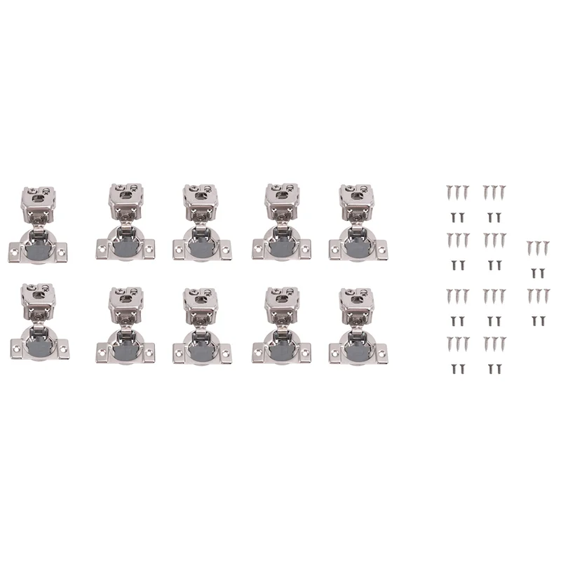 ABAH-20 Pack 1-1/4 Inch 3D Overlay Soft Close Concealed Hinges For Face Frame Door, Control Closing Speed,105° Open Angle