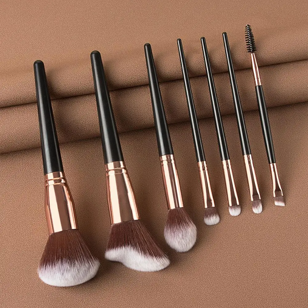 7PCs/Kit makeup brush custom Women Essential Foundation Makeup Brushes for Powder Concealers Eye Shadows Blush Make Up Brushes