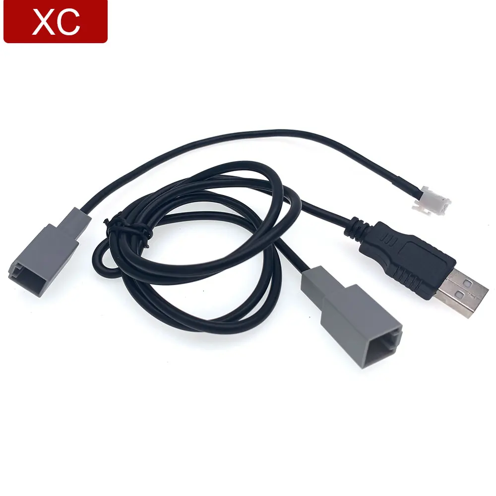 Car Radio USB Transfer Data Wire Harness Connection Adapter Cable For Toyota RAV4 Corolla Camry Yaris Sienna Tacoma For Lexus