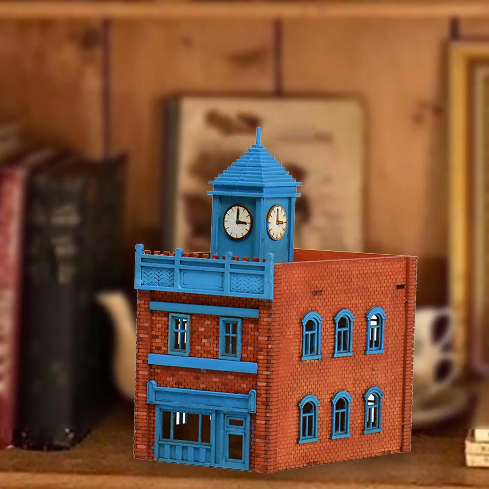 

1/72 деревянные архитектурные наборы, 3D деревянные головоломки, «сделай сам», здания для пейзажа