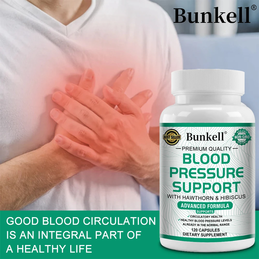 Blood Pressure Support - Support Blood Flow, Digestive, Immune System, Improve Heart and Vascular Health Dietary Supplements