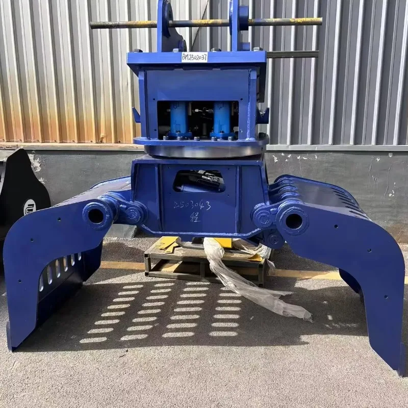 Customized Excavator Demolition Grab Heavy Duty Hydraulic Rotating Demolition Grab For Construction Waste Rock Timber Handling