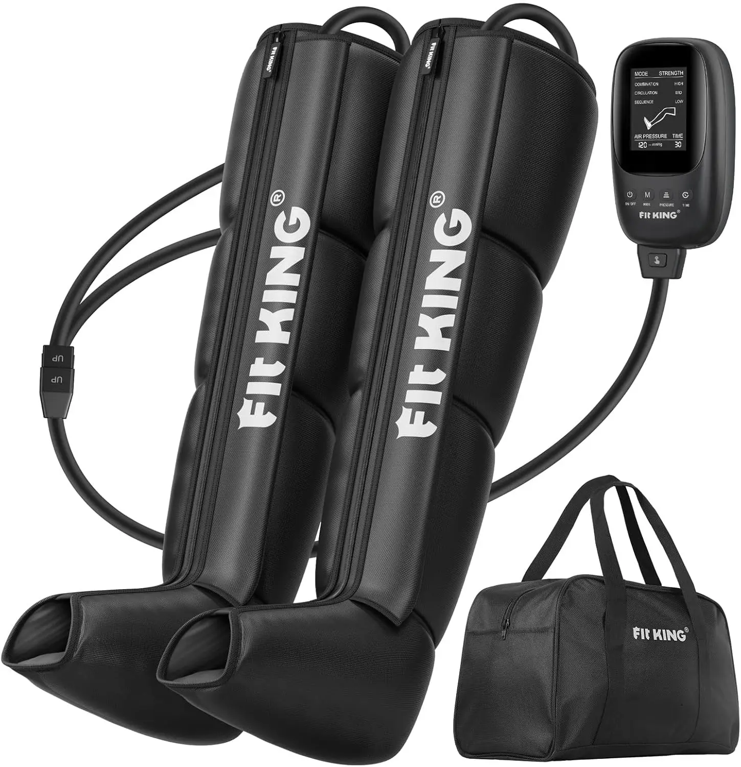 

Система сжатия воздуха FIT KING, динамическое давление для улучшения кровообращения и быстрого восстановления, последовательные массажные ботинки