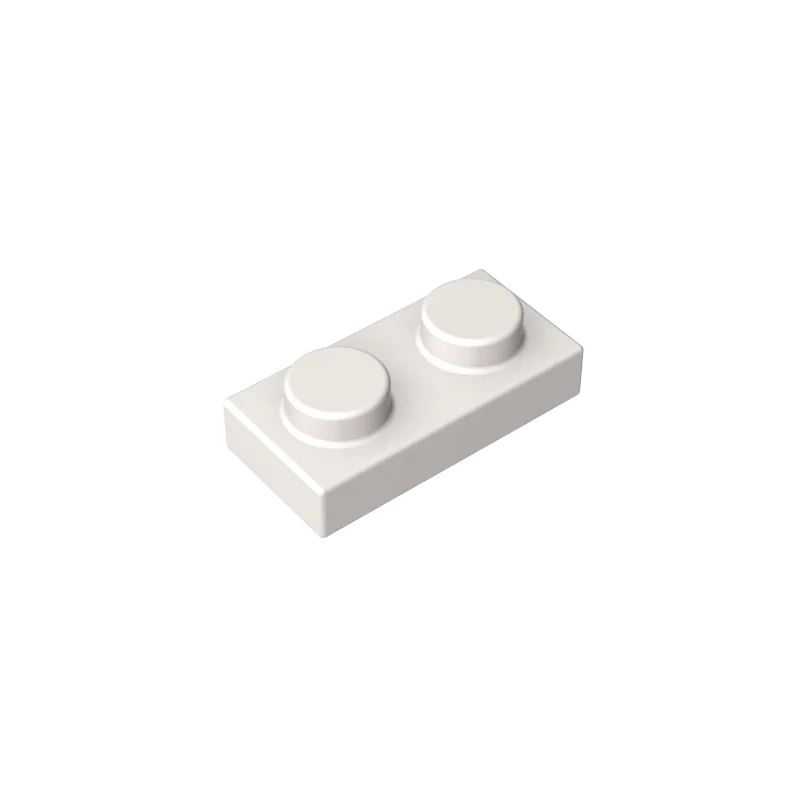 Gobricks 100 stks 3023 Gemengde Kleur Plaat 1x2 Onderdelen Grijs MOC DIY Bouwstenen Zwarte Kleur Kid creatieve Gift - afbeelding 1