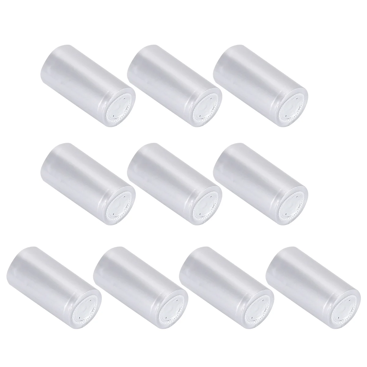 100 Pcs Red Cap Bottle Capsules Stopper Heat Shrink Sealing Cheese Plastic Bottles Sleeves Making Bung