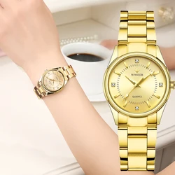 WWOOR-Reloj de pulsera de cuarzo para mujer, accesorio de marca superior de lujo, resistente al agua, informal, deportivo