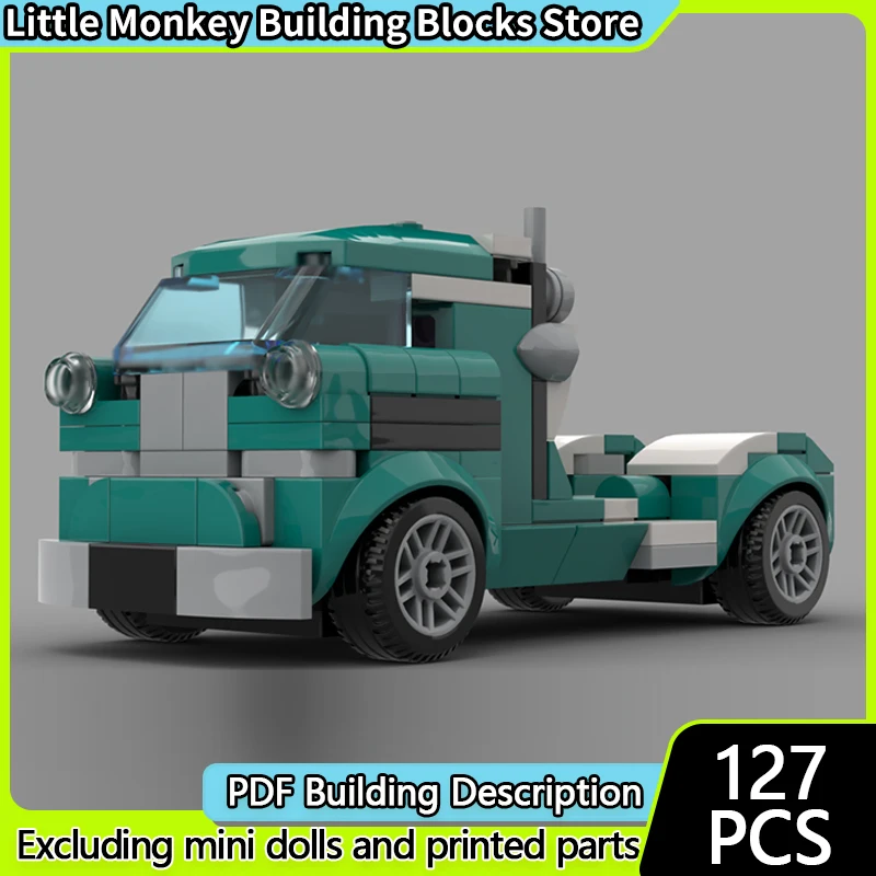 

Speed Racing Car Model MOC Building Bricks Cargo Transport Truck Modular Technology Children Holiday Gifts Assemble Toys Suit