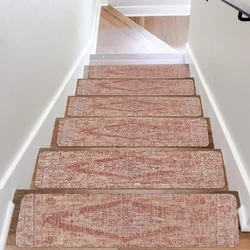 1/3/6/15-Pieces Stair Carpet Sets Slip Resistance Stair Tread Mats Step Rug For Stair 20X76cm Fit For Most Stair