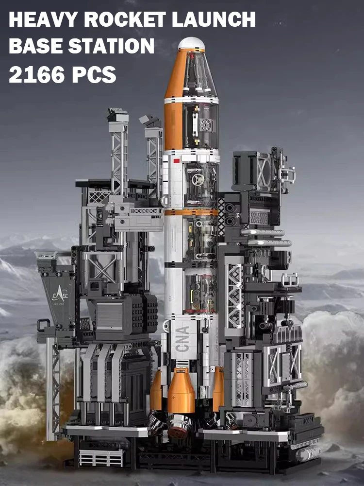 2166 pièces MOC Spaceport centre de lancement de fusée lourde Construction navette spatiale blocs de Construction briques d'assemblage jouets pour enfants cadeaux