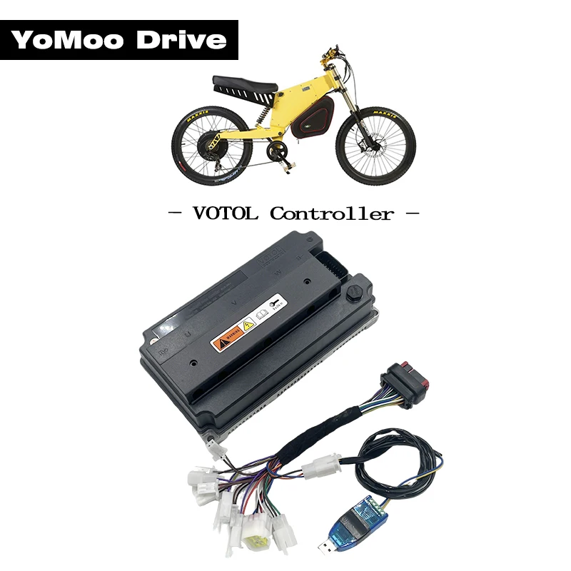VOTOL EM200/2 Programmable Controller 5KW-8KW Boost 300A Peak Phase 550A FOC BLDC Brushless For QS Electric Motor