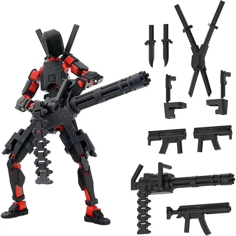 T13 Titan 13 Action Figure Set Robot Action Figure 3D Printed Robo 13 Action Fidget Toys For Collectors Desktop Decorations