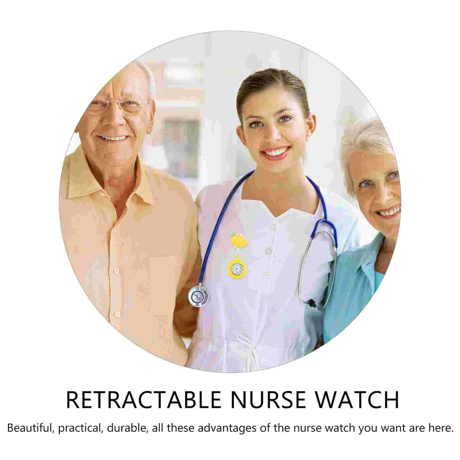 Medical Pocket Watch Ladies Watches Retractable Nurse Nursing for Nurses Chest