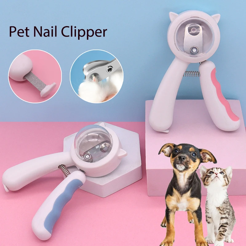 

1pc Pet Nail Clippers, Professional Anti-splashing Dog And Cat Nail Clipper With Hiding Nail File, Pet Grooming Supplies