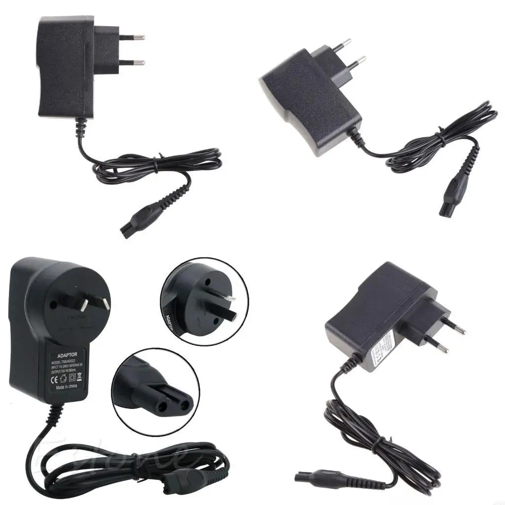 15V 2-Prong Charger EU Plug Power Adapter for Electric Razor Shavers Universal 15V Charger Cord