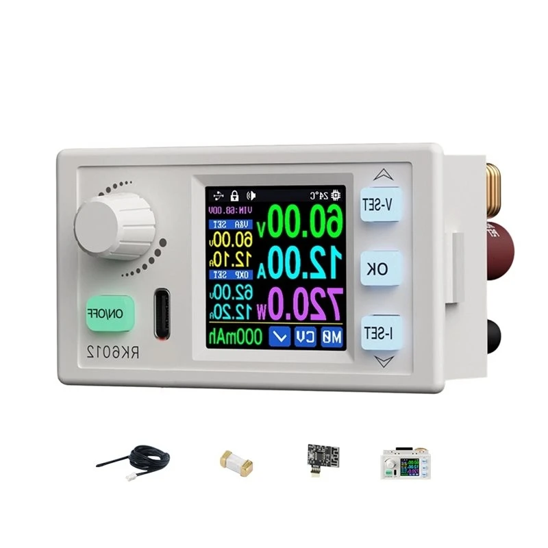 A26I-Adjustable Output RK6012BT 60V 12A Step-Down DC-DC Voltage Regulator Module Power Supply Transformer Tester Model Converter