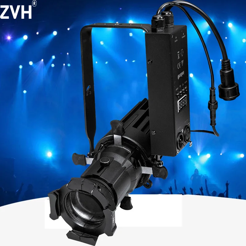 40W LED Light COB Leko 2IN1 Warm Cool White DMX Control Profile Lamps Stage Lighting Follow Projector Show Ellipsoidal Spotlight