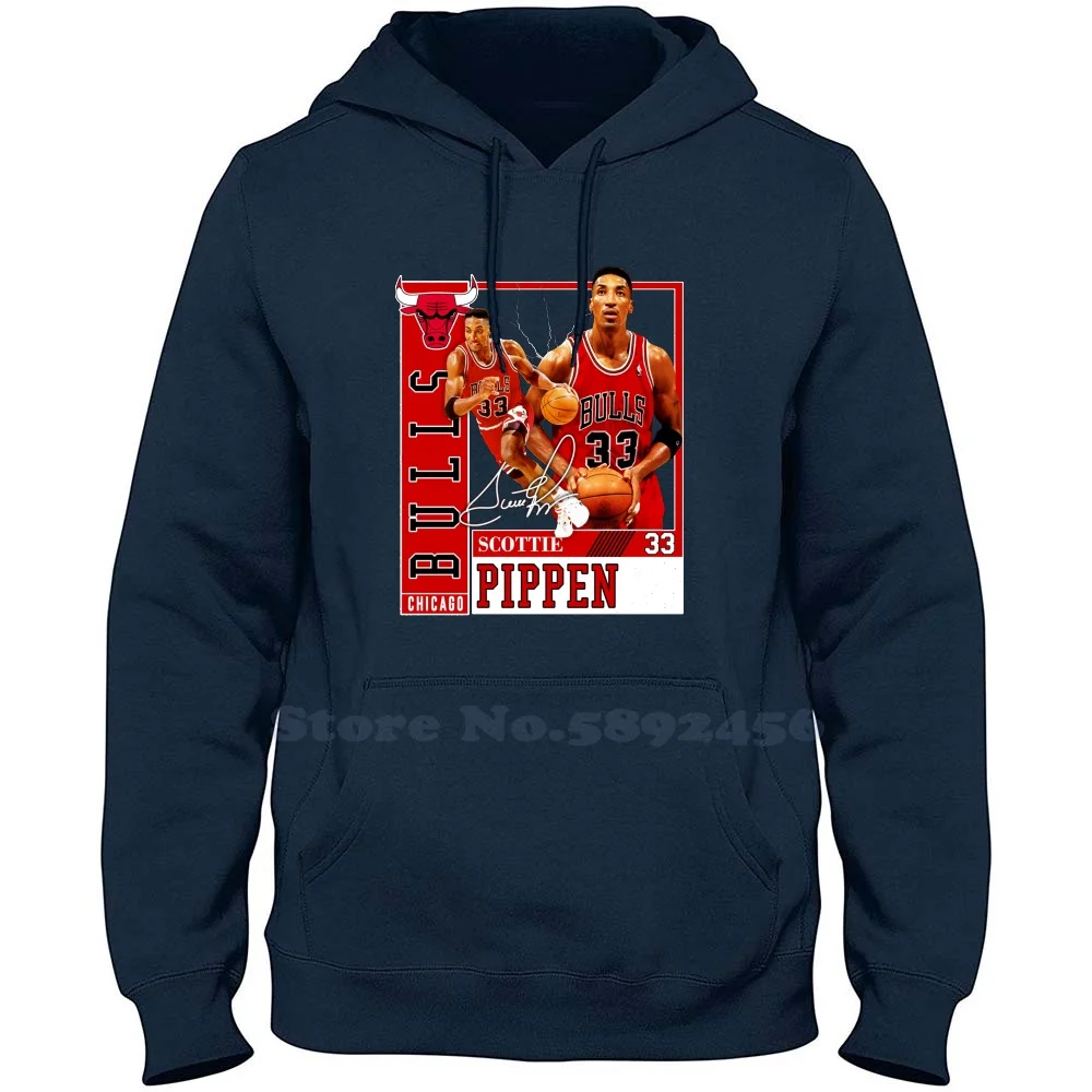 

Scottie Pippen Basketball Legend Chicago Signature Vintage Retro 80S 90S Bootleg Rap Style Long Sleeve Sweatshirt Casual 100% co