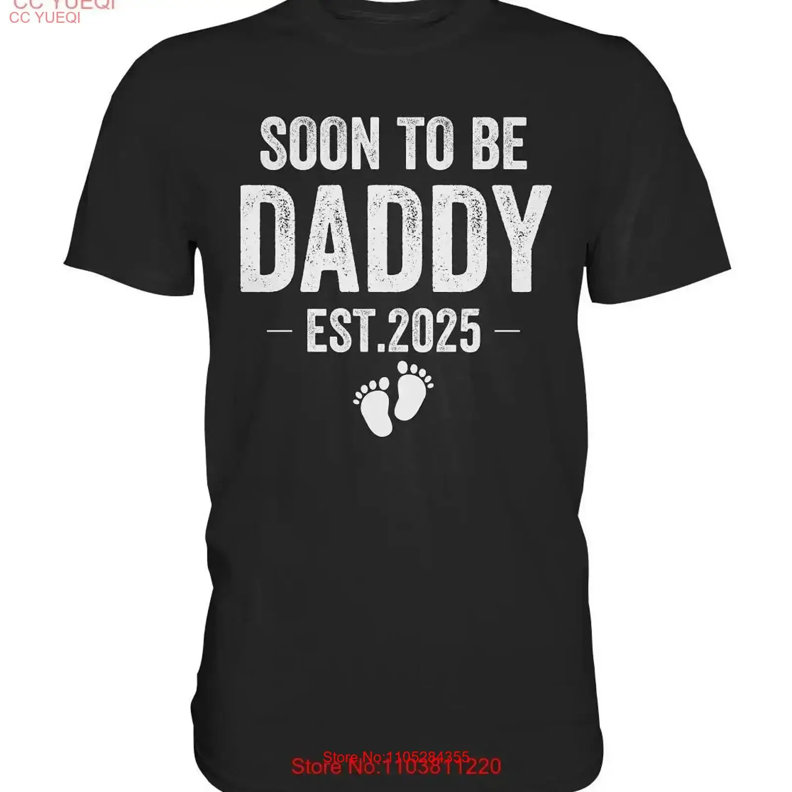 Soon To Be Daddy Est 2025 Expecting Dad Funny Saying for Father Idea Premium T Shirt vintage Washed Stylish Versatile