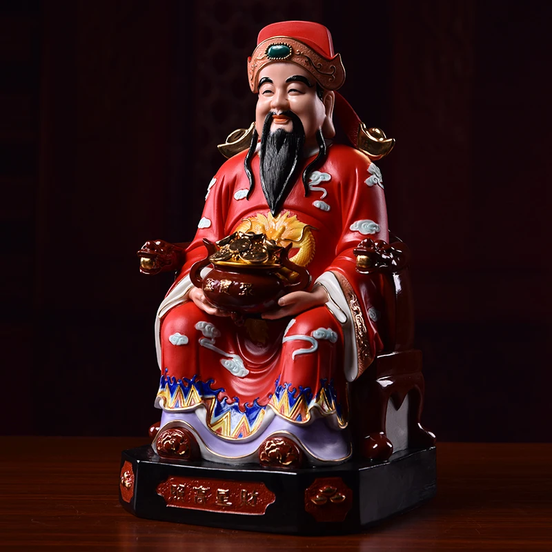 

Cornucopia God of Wealth Buddha statue ornament