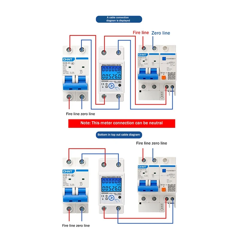 Din Rail cyfrowy licznik energii LCD zresetować Zero jednofazowy AC 110V 220V elektryczny licznik mocy Kwh miernik zużycie energii elektrycznej