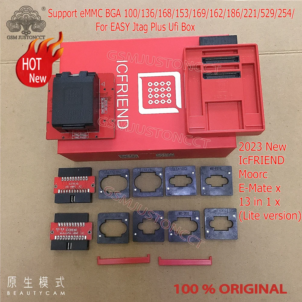 

Simple version ICFriend High speed E-MATE X E MATE BOX EMATE EMMC BGA 13in1 for100 168 153 169 162 186 221 529 254 Z3X Easy Jtag