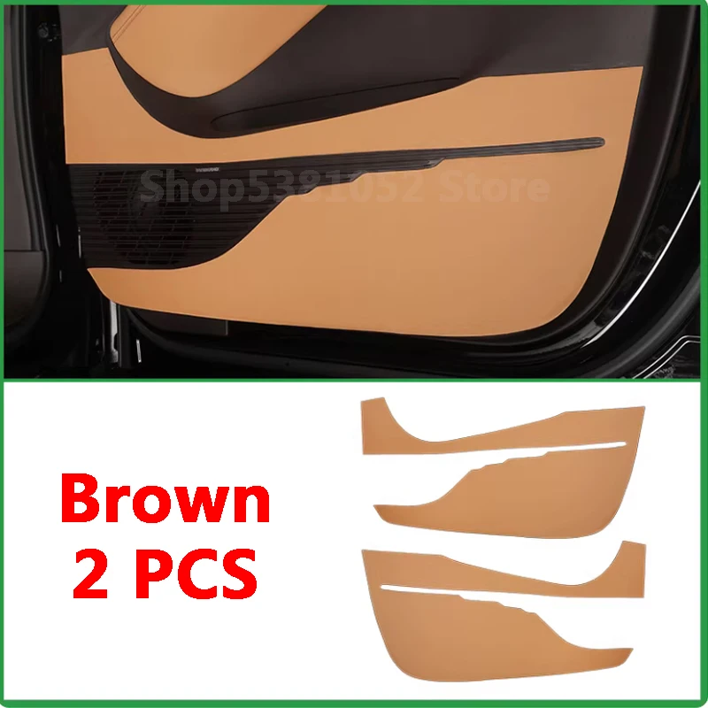 Car PU Leather Car Door Anti-Scratch Protector Anti Kick Anti-Scratch Mat Accessories for Denza D9 2022 2023 2024 2025