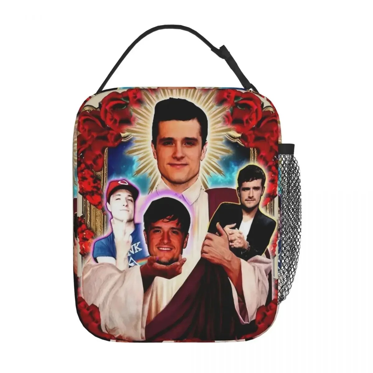 Retro Saint Josh Hutcherson Thermal Insulated Lunch Bags for Work Movie TV Actor Food Bag Container Cooler Thermal Lunch Boxes