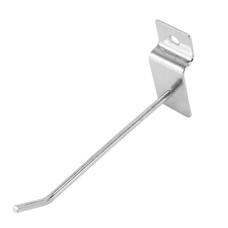 ABRE-100 X Gancho Individual para Panel Ranurado, Colgador de Exhibición para Tienda, 100 mm