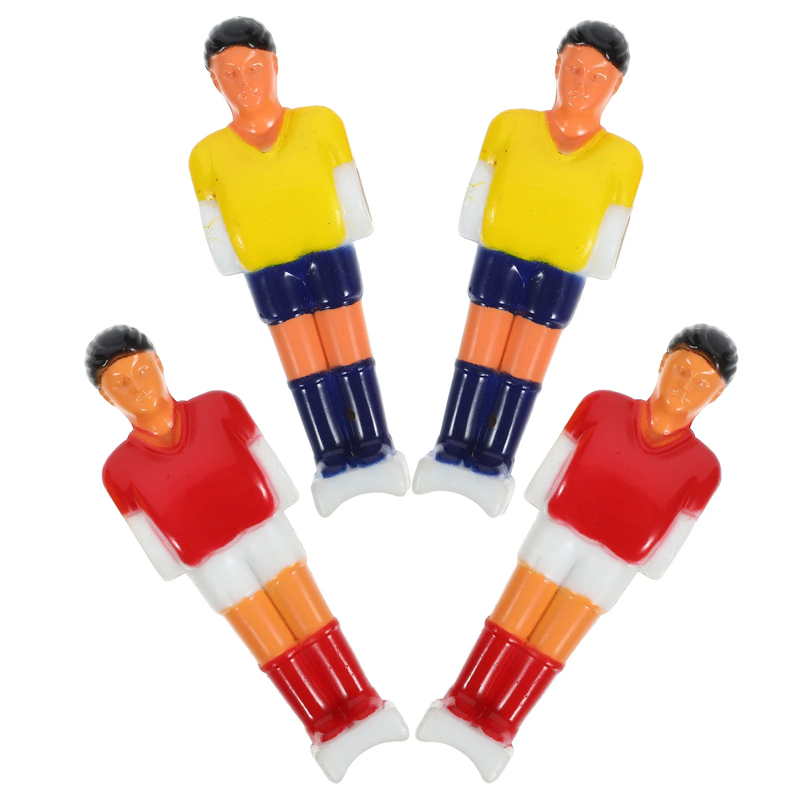 

4pcs Foosball Athletes Desktop Football Players Table Soccer Machine Supplies Pvc Mini Player Figures Lightweight Standard