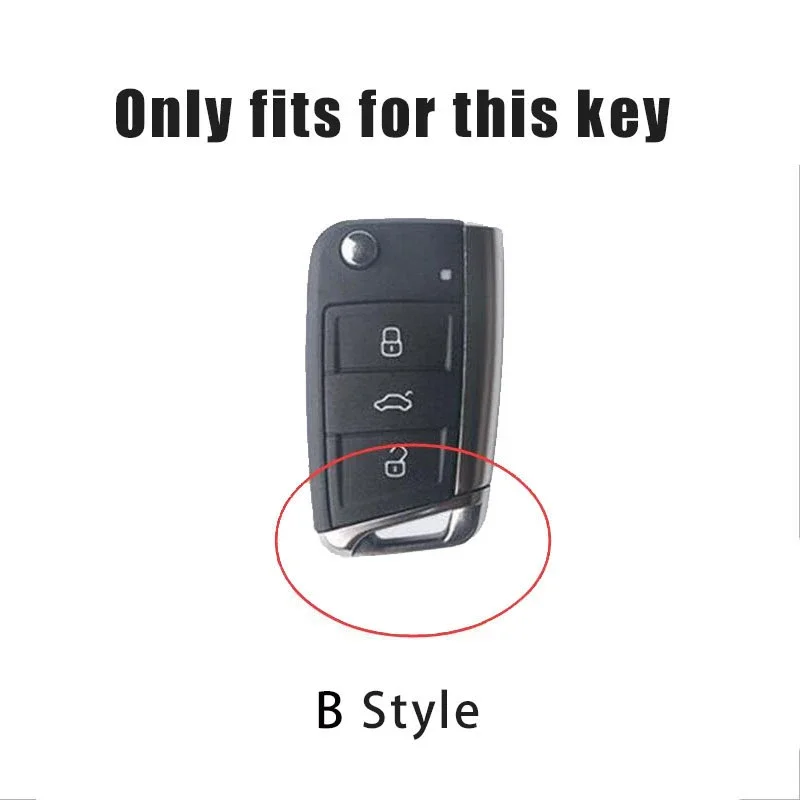 

For VW Volkswagen Jetta MK5 Golf Car Flip Key Case Cover Shell For VW Volkswagen Golf 7 MK7 Tiguan MK2 For Seat Ateca Leon FR 2