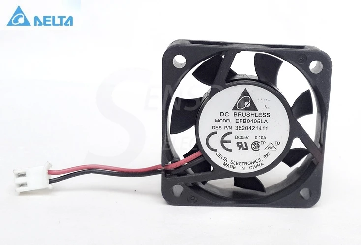 for delta EFB0405LA DC5V 0.1A Server Blower Fan 2-wire 40x40x10mm 40mm 4cm cooling cooler