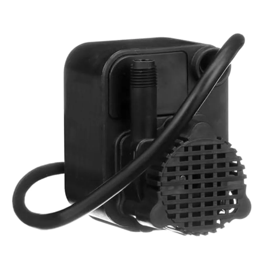 

115-Volt 1/125 HP Epoxy Encapsulated Small Submersible Direct Drive Pump with Hooded Volute 6 Ft Cord Black 518203 for Water Tr