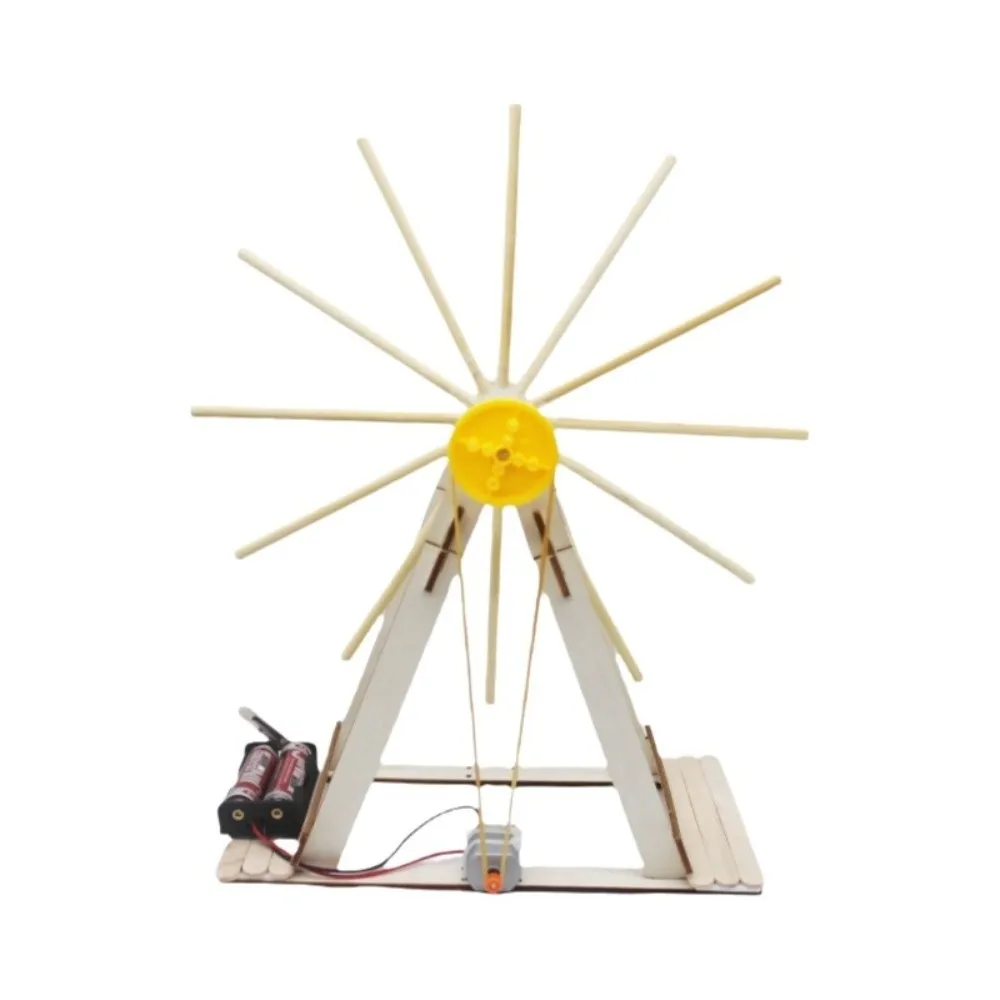 DIY Assembly Wooden Ferris Wheel Kit Handmade Craft Stem Learning Science Experiment Models Manual Assembly Home Schooling