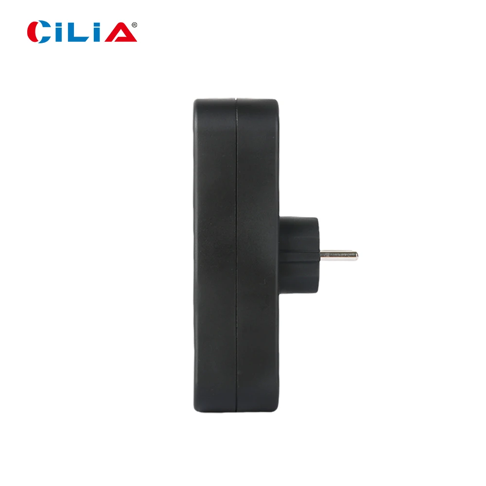 Cilia-EU Multi-Stecker für Zuhause, Wandsteckdose, Multipresa Elettrica, 3 in 1,3680 W, 250 V, 16 A, Weiß, Schuko, Universal, 1 Stück, 2 Stück