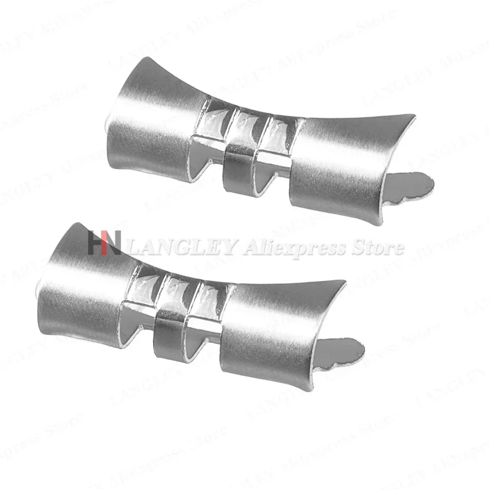 Curved End Link 20mm 22mm for Seiko SKX009 SKX007 SKX173/175 for Jubilee for Oyster Band Connector Stainless Steel Adapter 2pcs
