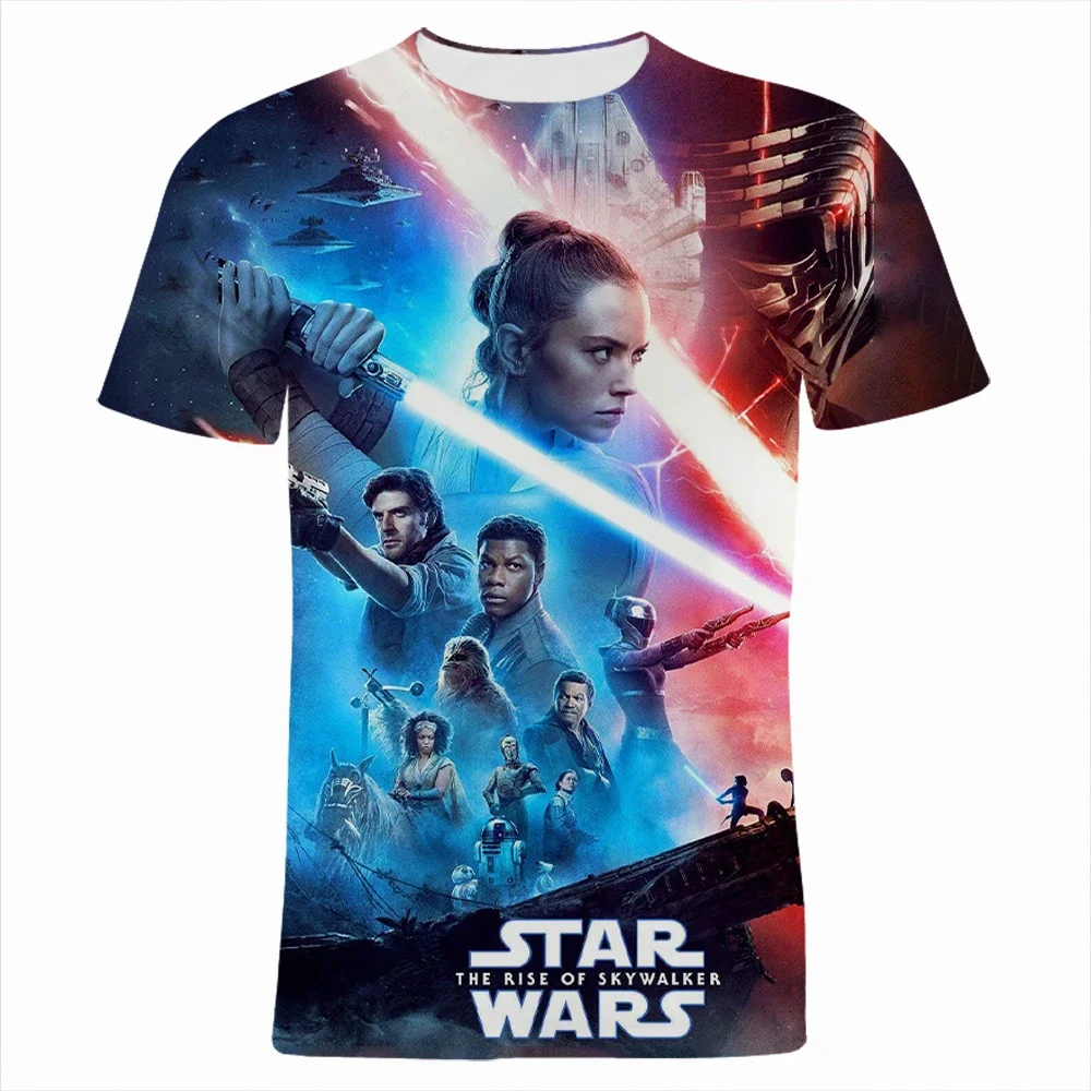 Disney Summer 3d Print Star Wars T-shirt For Teen Casual Clothes Boy Girl Kids Tee Fashion Oversized T Shirt Harajuku Male Top