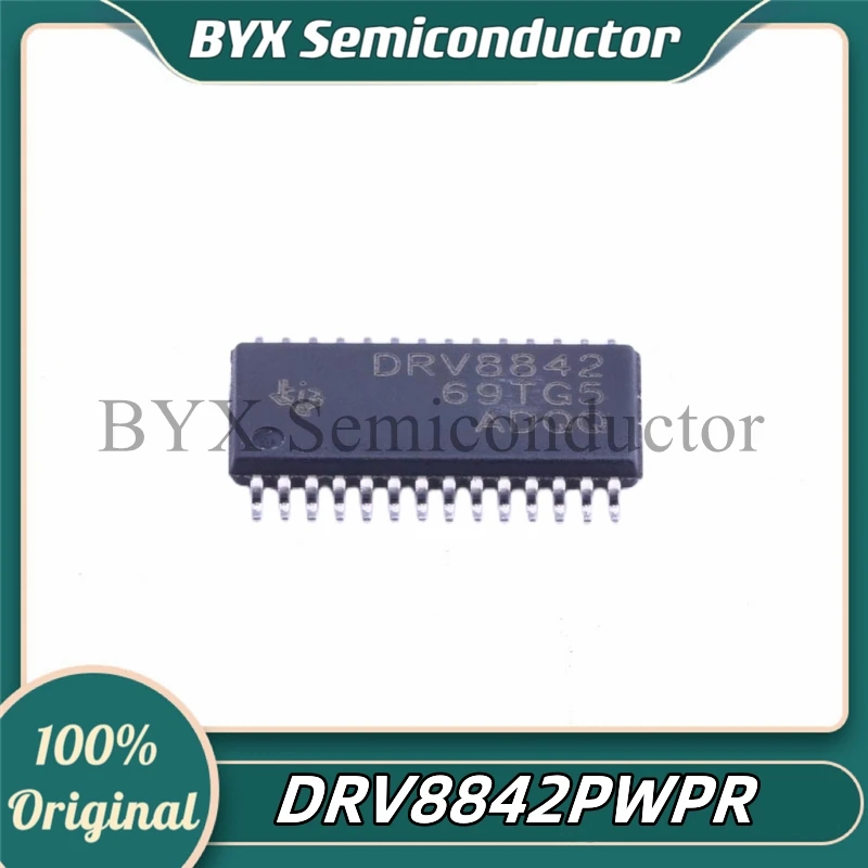 DRV8842PWPR Package: HTSOP-28 DRV8842 5A brush DC or semi-bipolar stepper motor driver 100% original and authentic