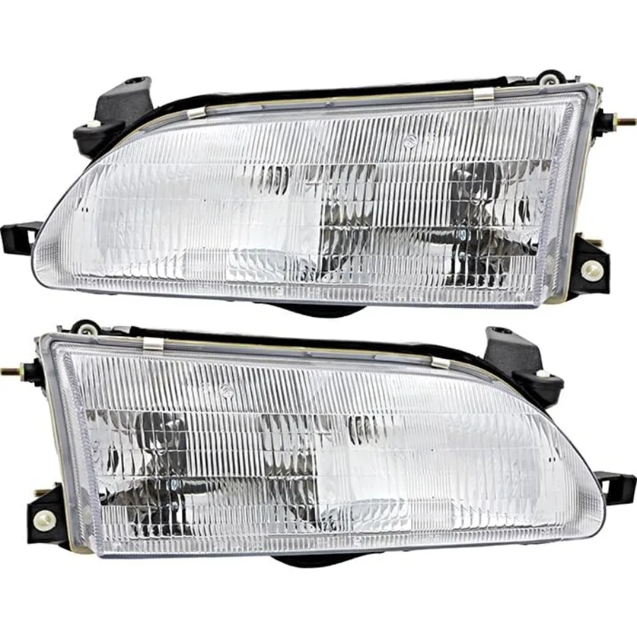 

For Corolla Headlights Lamps Set 1993 1994 1995 1996 1997 Halogen Driver and Passenger Side