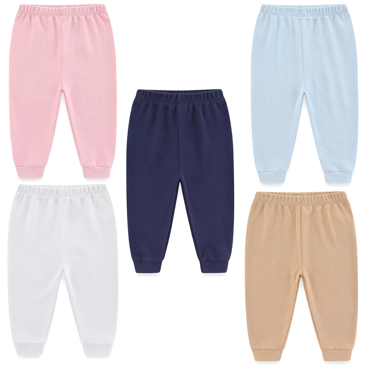 100% cotton for baby Fashion Solid color baby pants are unisex