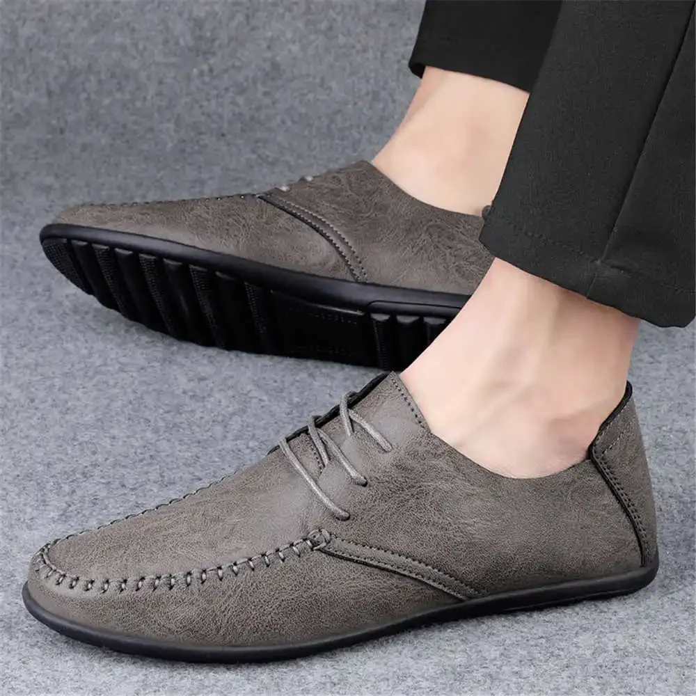 Soft Bottom Natural Leather Snekers For Men Casual Men\'s Shoes 39 Sneakers Leopard Sport Drop Shipping Sneackers Loofers